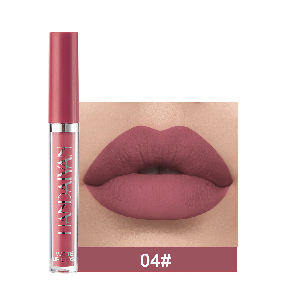 Matte Non-stick Cup Lip Gloss, Non-fading Matte Liquid Lipstick Matte Non-stick Cup Lip Gloss, Non-fading Matte Liquid Lipstick